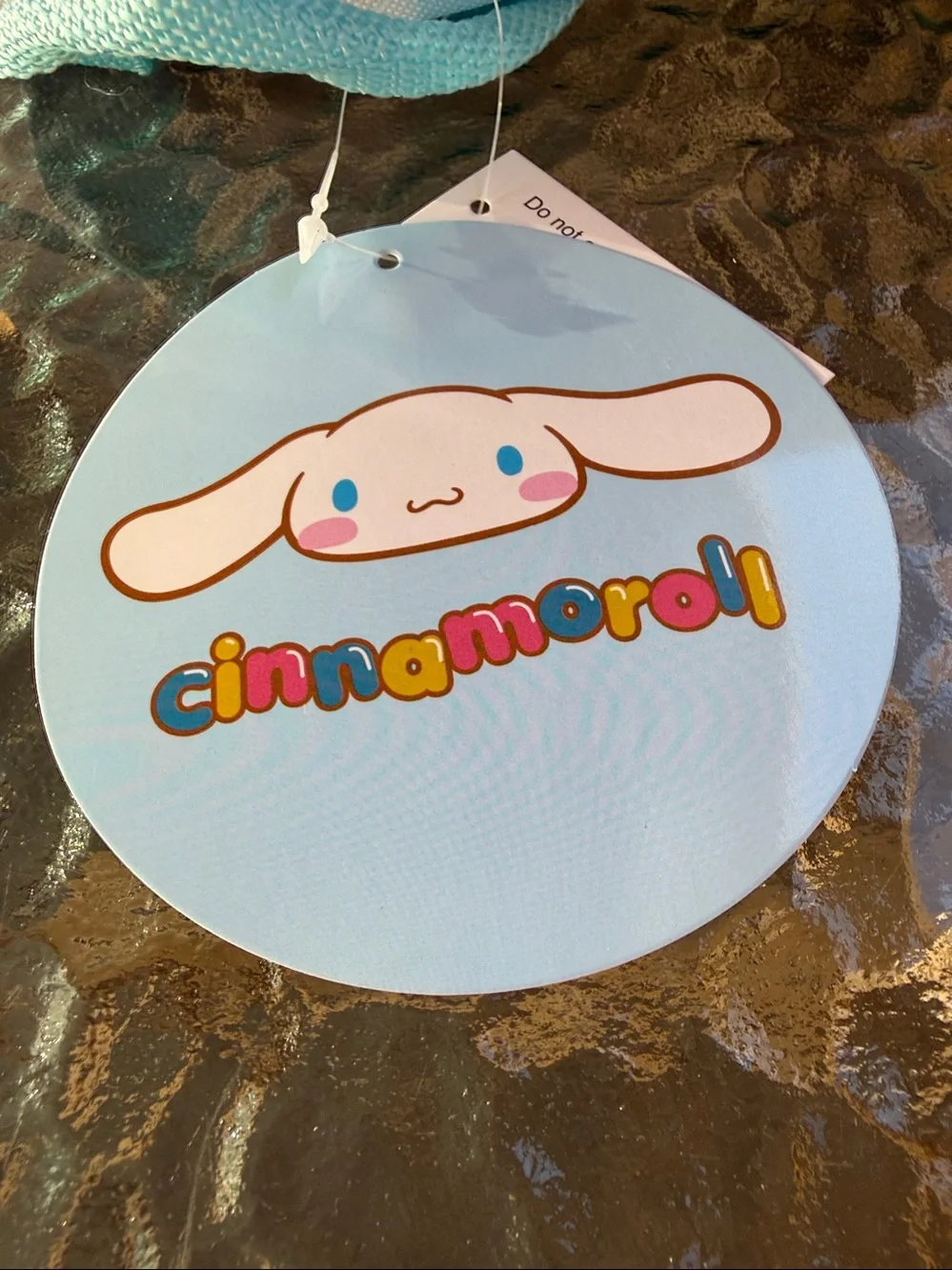 CINNAMOROLL Sanrio Character Fluffy Ear Embroidered Bunny Bag Backpack